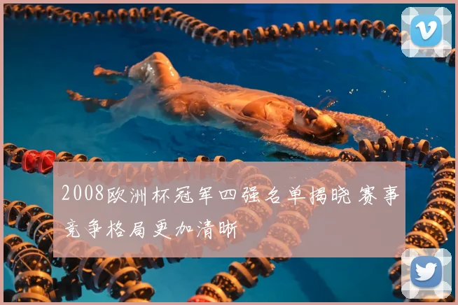 2008欧洲杯冠军四强名单揭晓 赛事竞争格局更加清晰
